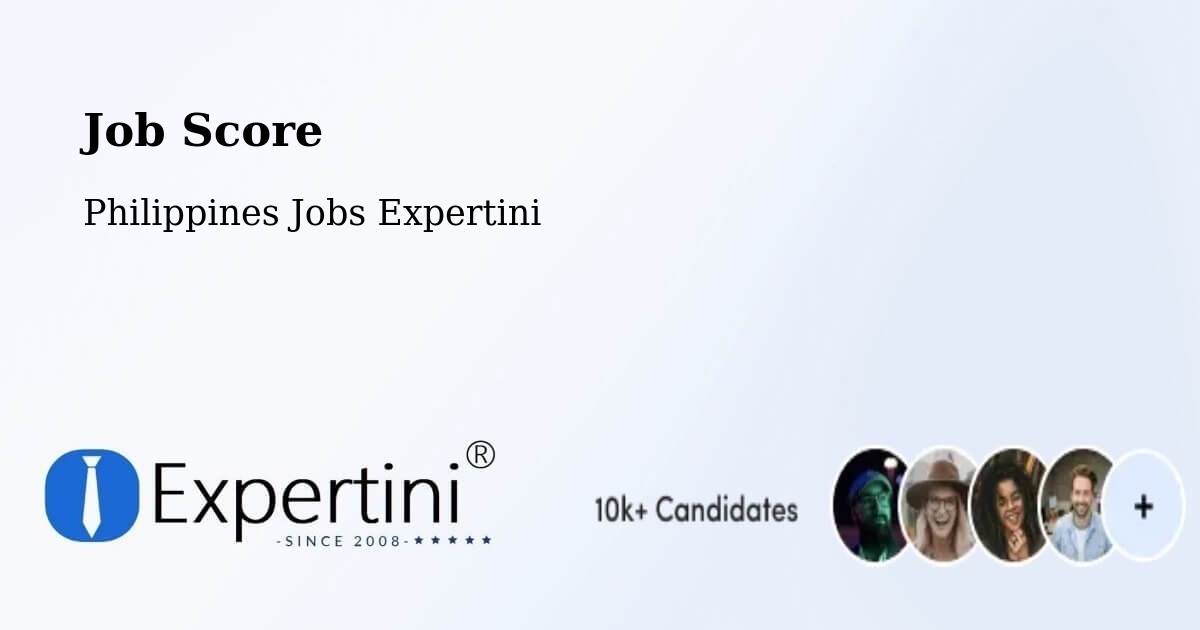 Job Score - Philippines Jobs Expertini