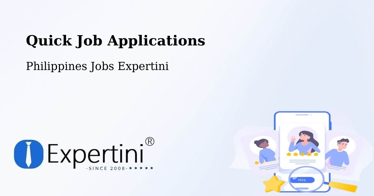 Quick Job Applications - Philippines Jobs Expertini